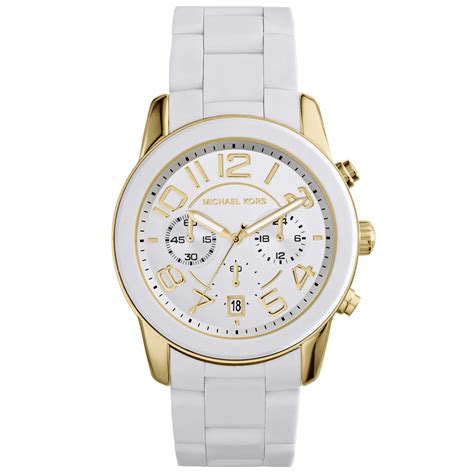 michael kors women's white silicone watch|Michael Kors Watch price women.